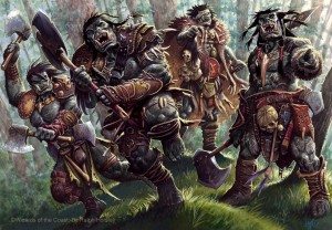 A group of 10 Orcs attack!