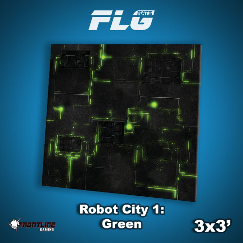 3x3 Robot City 1- Green WC