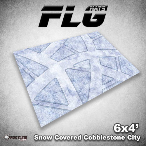 500x500 Snow Covered Cobblestone City