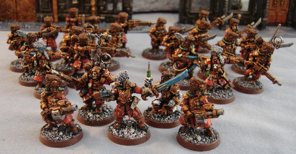 Armée Warhammer 40K Astra Militarum – Vostroyan – Figurines Peintes Et Assemblées