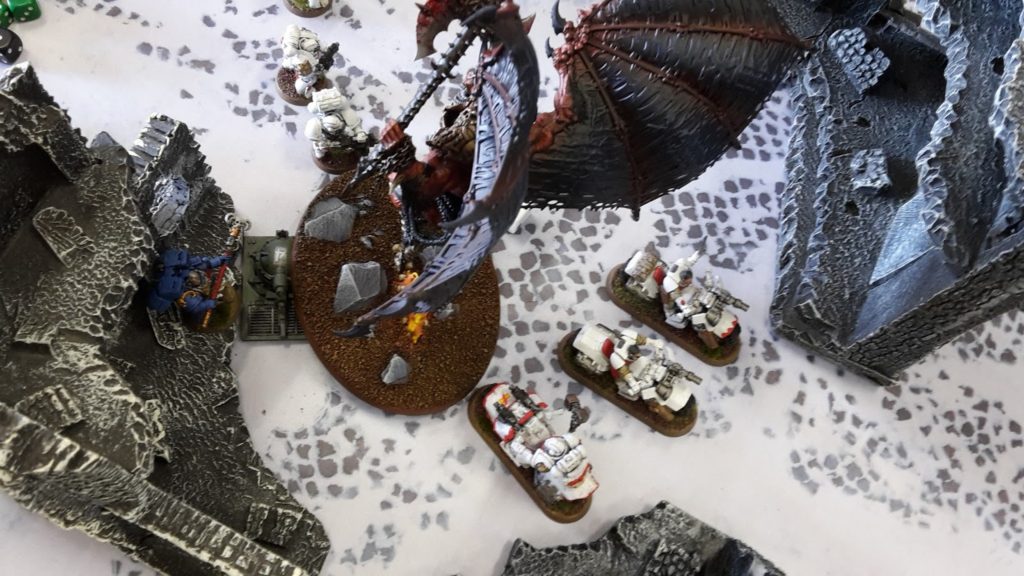 Battle Report White Scars vs Chaos Space Marines 39 Frontline Gaming