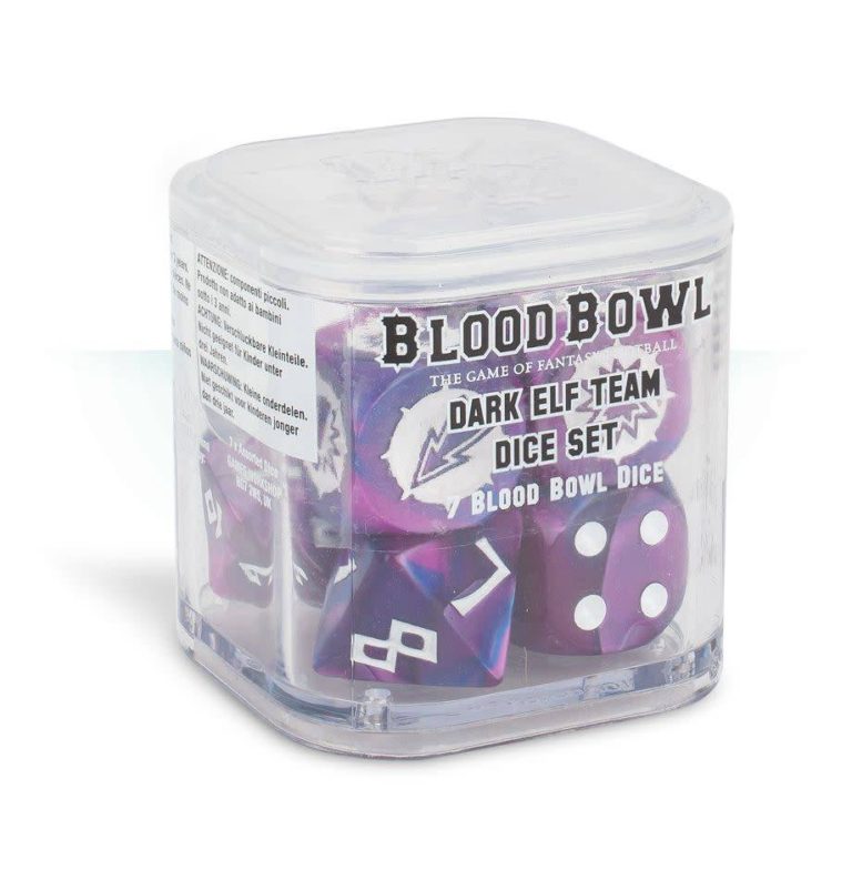 download blood bowl dark elf team dice set