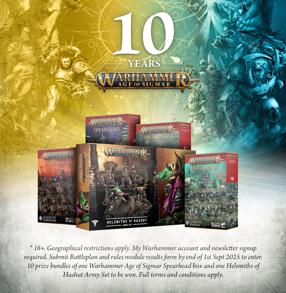 Celebrate 10 Years of Warhammer Age of Sigmar: Win a Helsmiths of