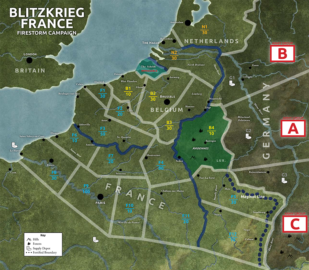 FSBlitzkriegFranceMap Frontline Gaming