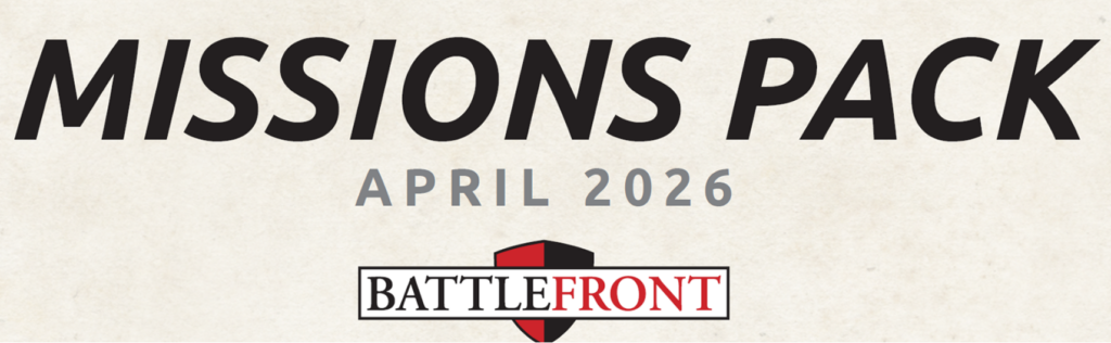 Missions Pack banner for April 2026 with Battlefront logo