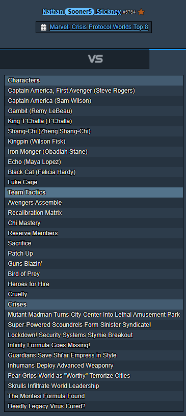 world champion list Frontline Gaming