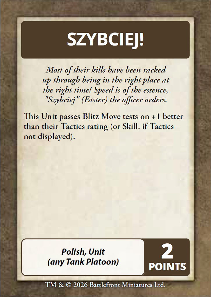 FOW Polish Command Card Preview