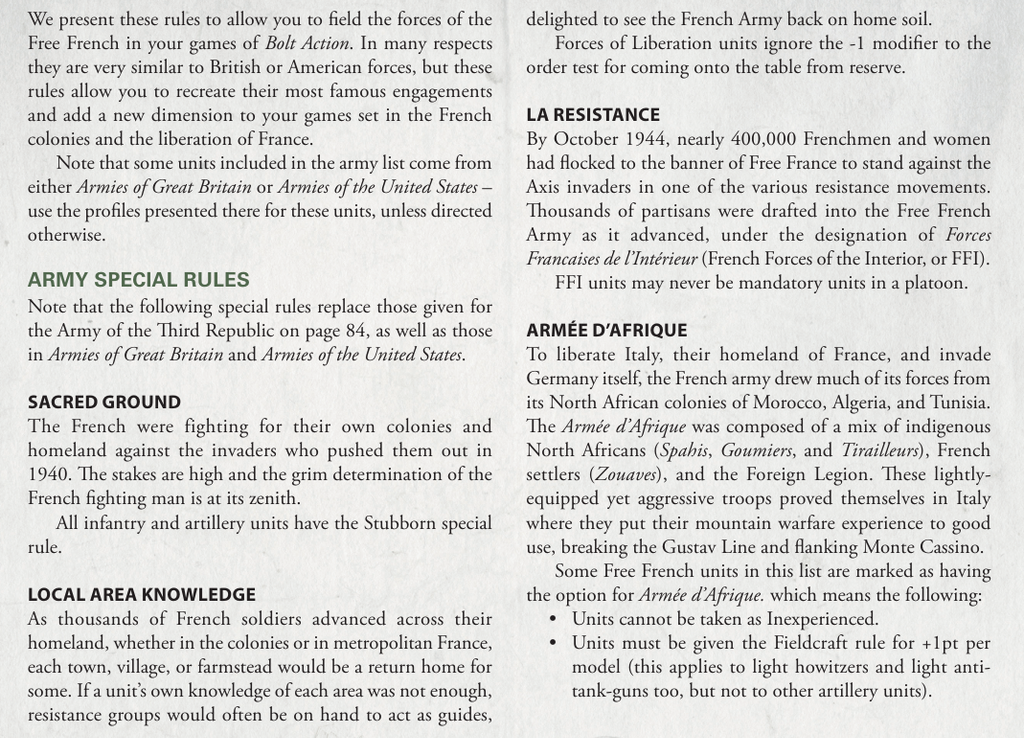 image Frontline Gaming Bolt Action Armies of France