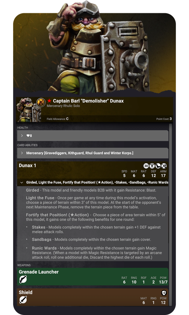 image Frontline Gaming Captain Dunax Preview